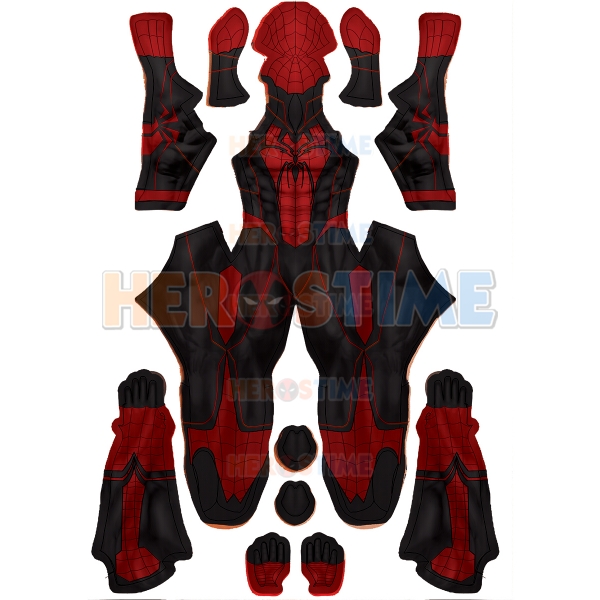 2021 Newest Custom Spider-man Costume Red and Black